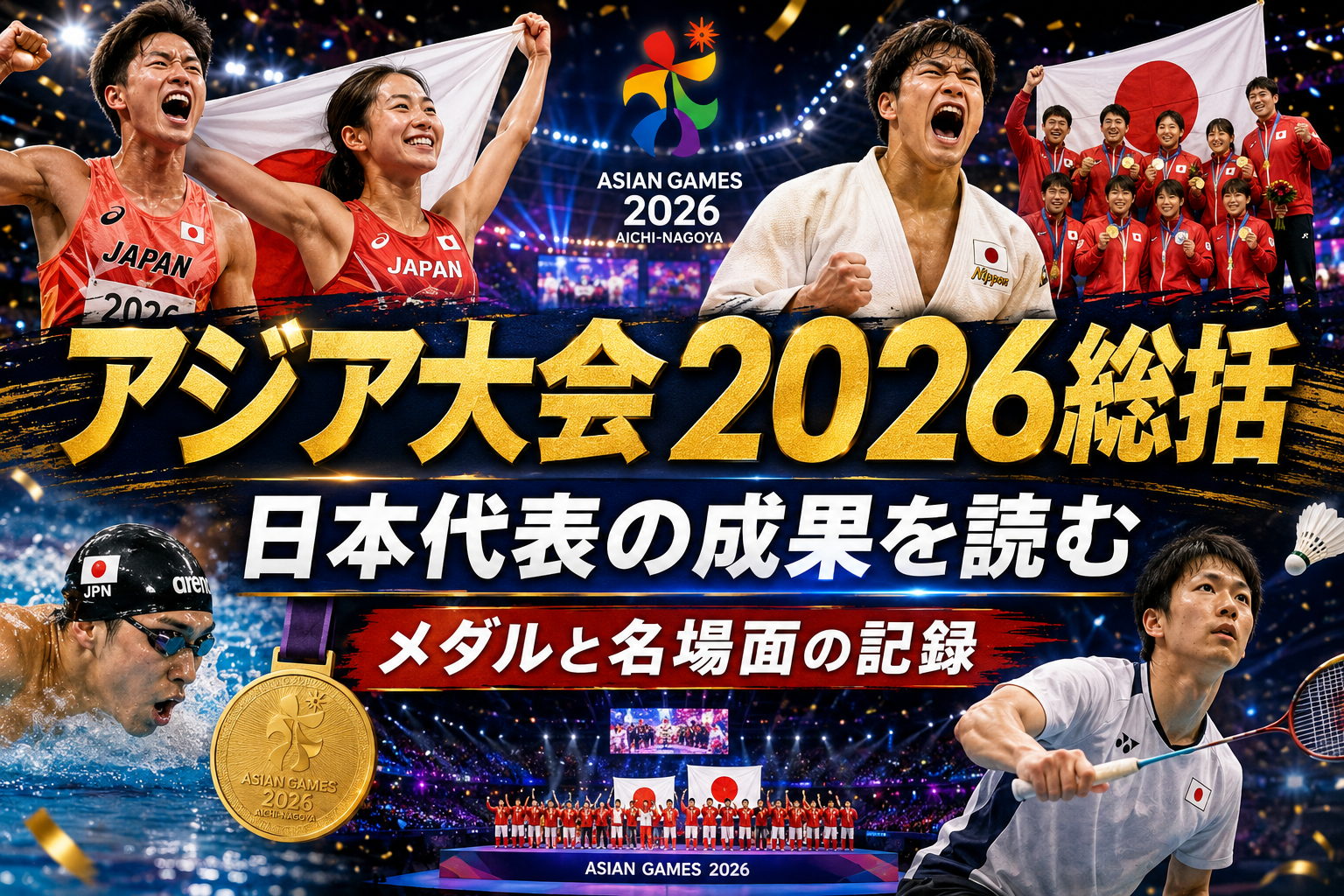 【アジア競技大会2026 総括】日本代表の成果と印象に残る名場面を振り返る