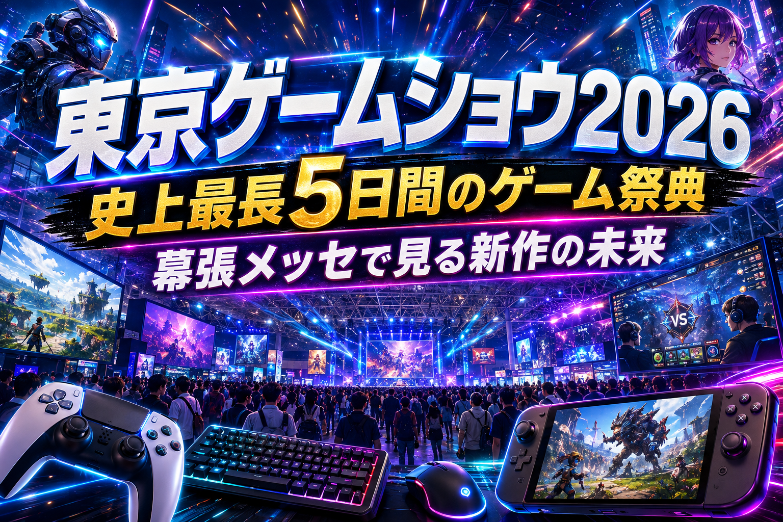 【東京ゲームショウ2026】日程・最新情報・注目ポイント・新作発表予想を解説