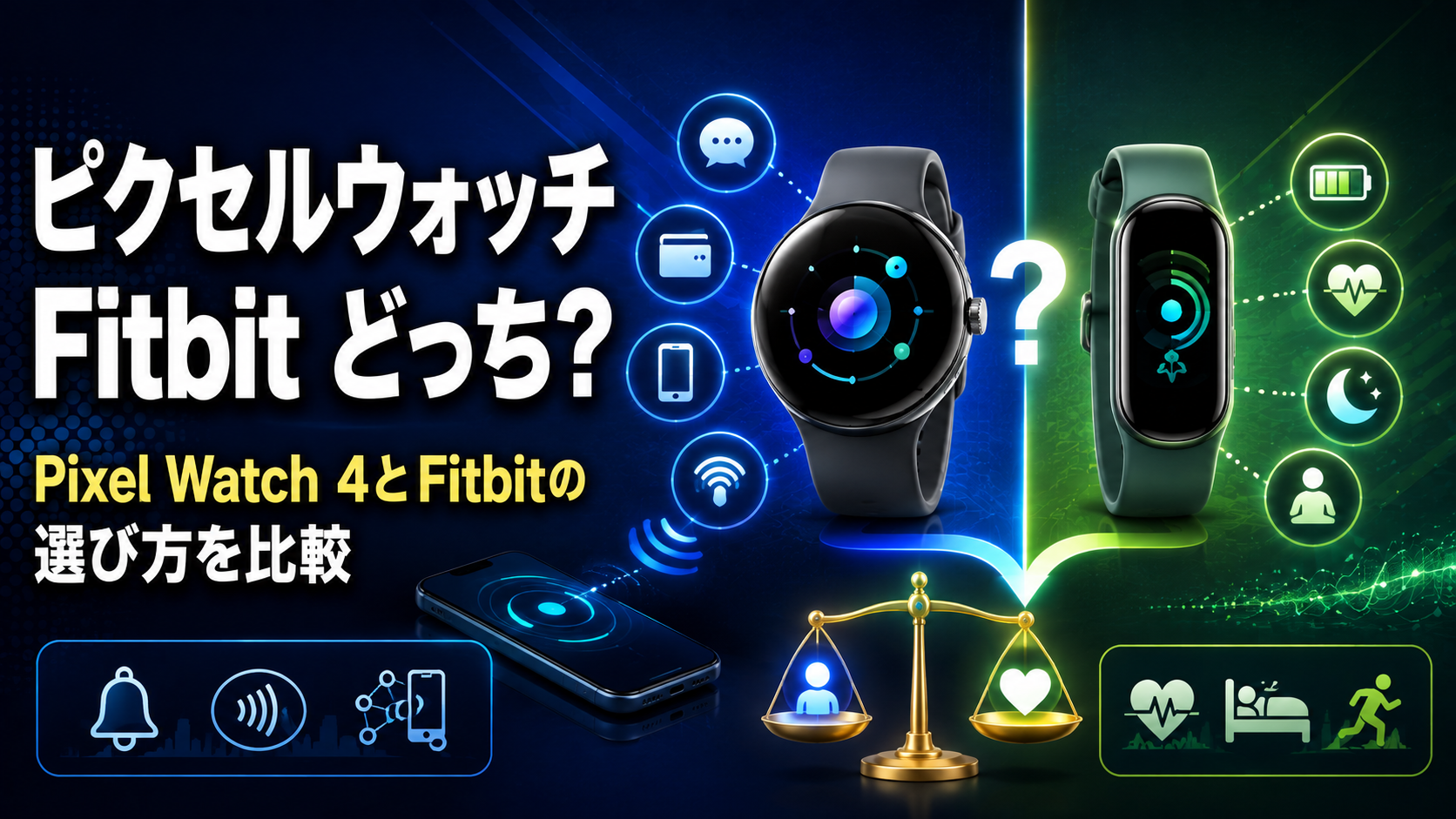 ピクセルウォッチ Fitbit どっち?Pixel Watch 4とFitbitの選び方を比較