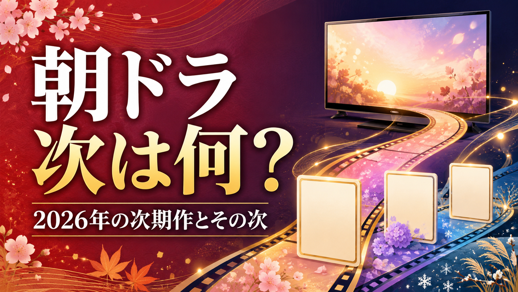 朝ドラ 次は何?2026年の次期作とその次の作品を整理