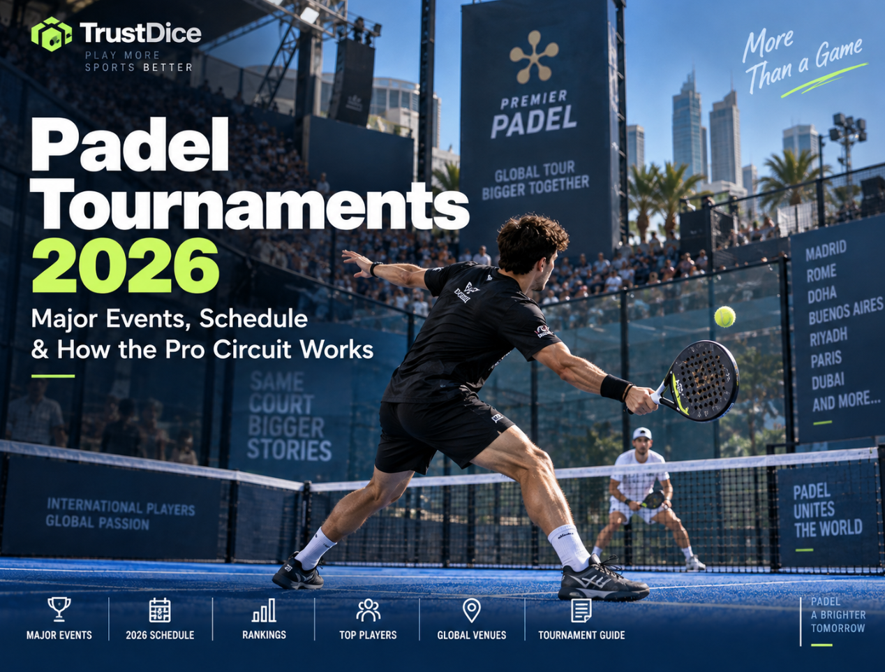 Padel Tournaments 2026: Major Events, Schedule & How the Pro Circuit Works