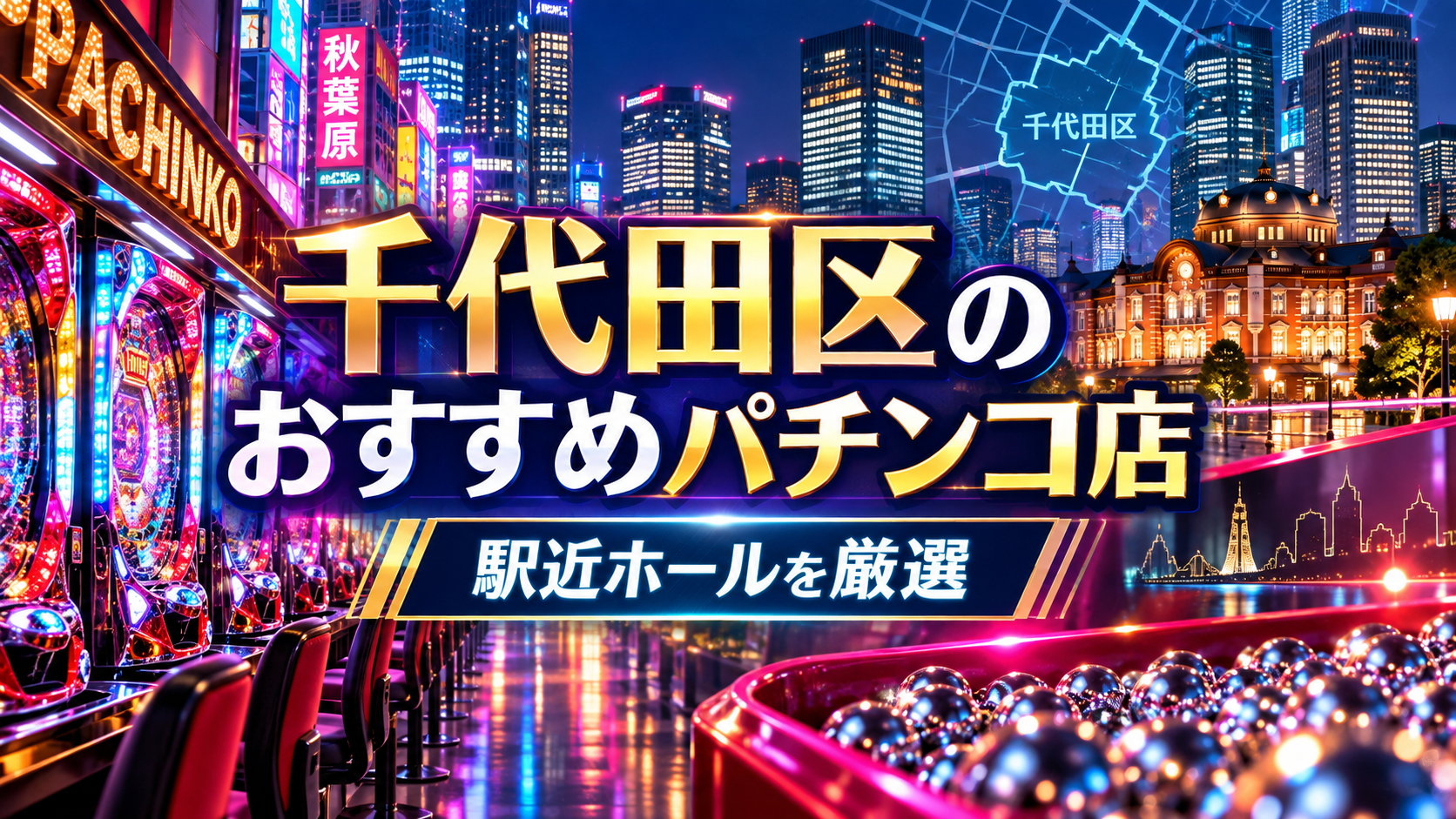 千代田区でおすすめのパチンコ店|秋葉原で駅近ホールを選ぶ方法