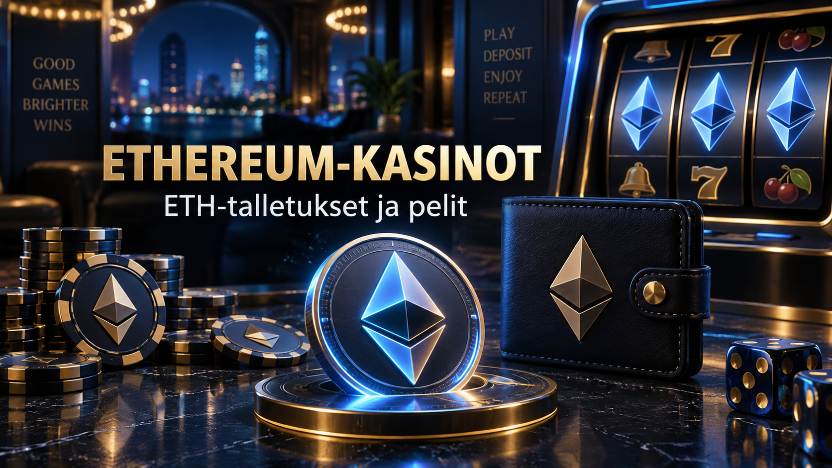 Ethereum-kasinot: ETH-talletukset, pelit ja verkon valinta