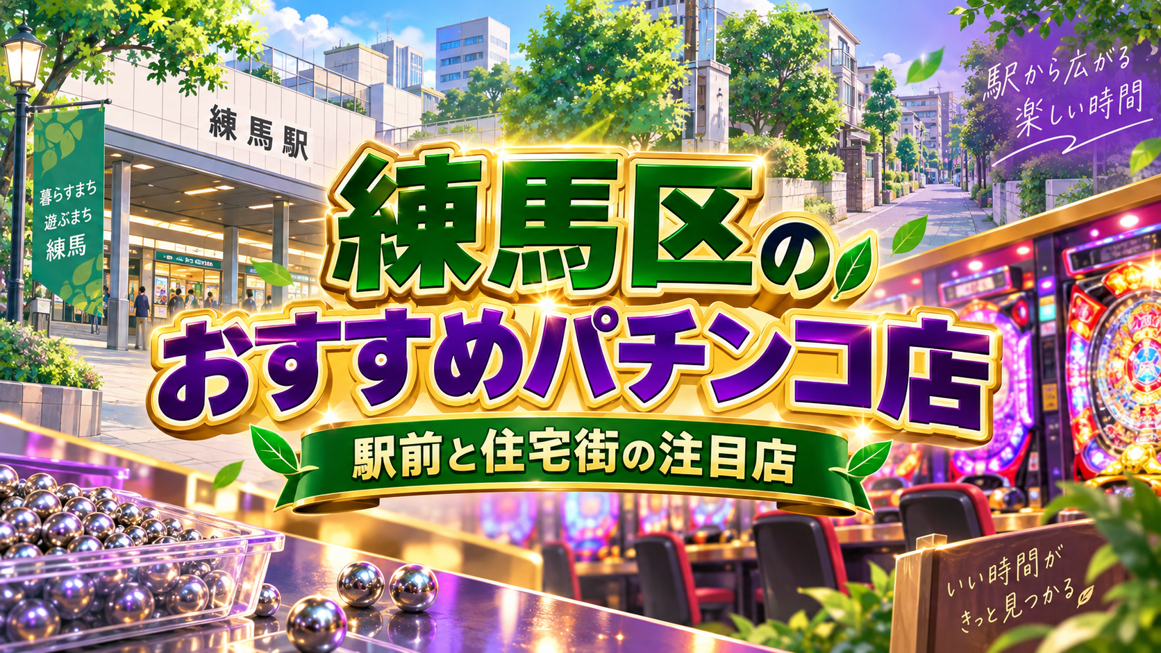 練馬区で遊びやすいパチンコ店を探す|平和台と石神井公園の駅前ホール