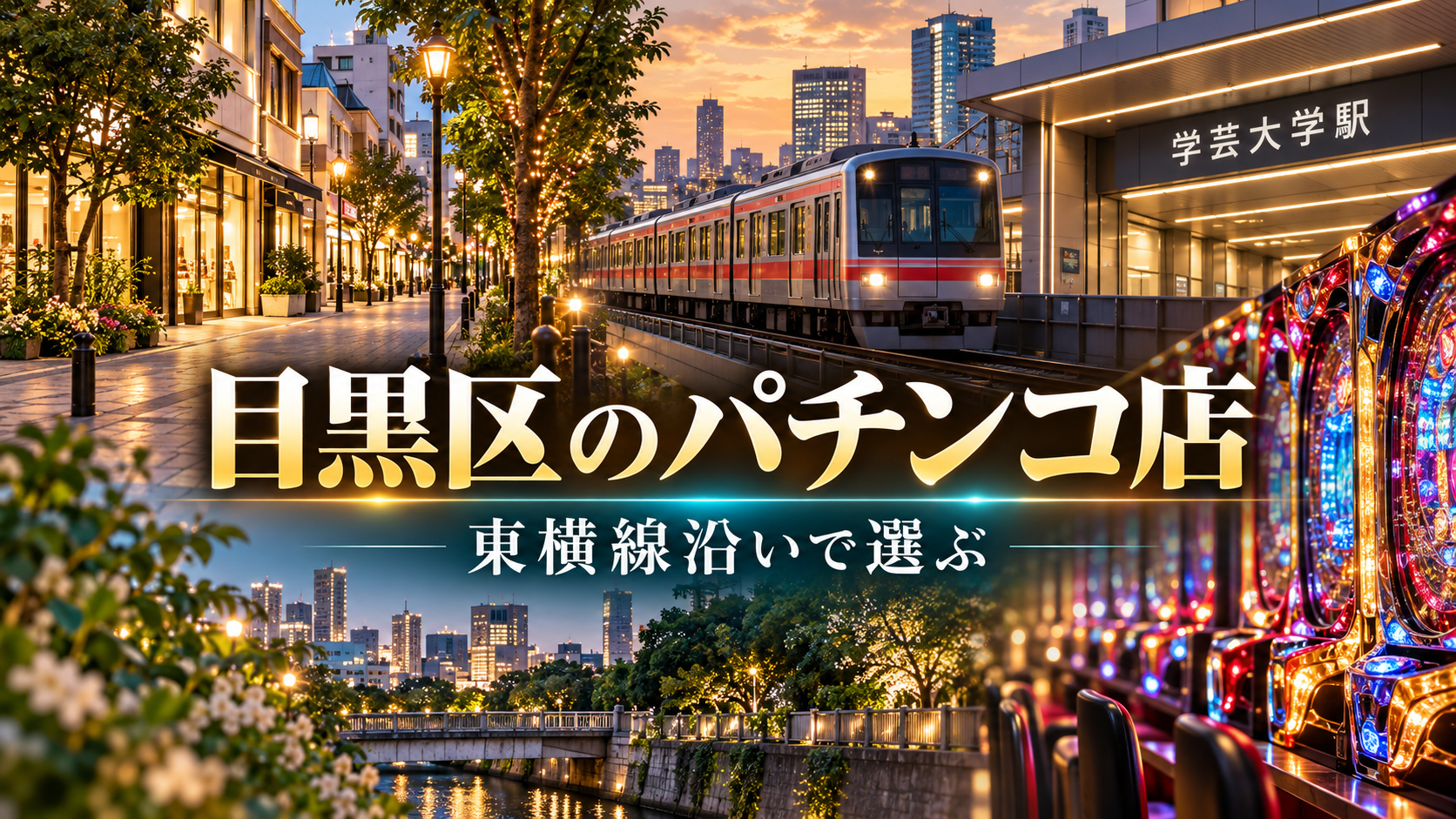 目黒区のパチンコ店を東横線で選ぶ|中目黒・学芸大学・自由が丘