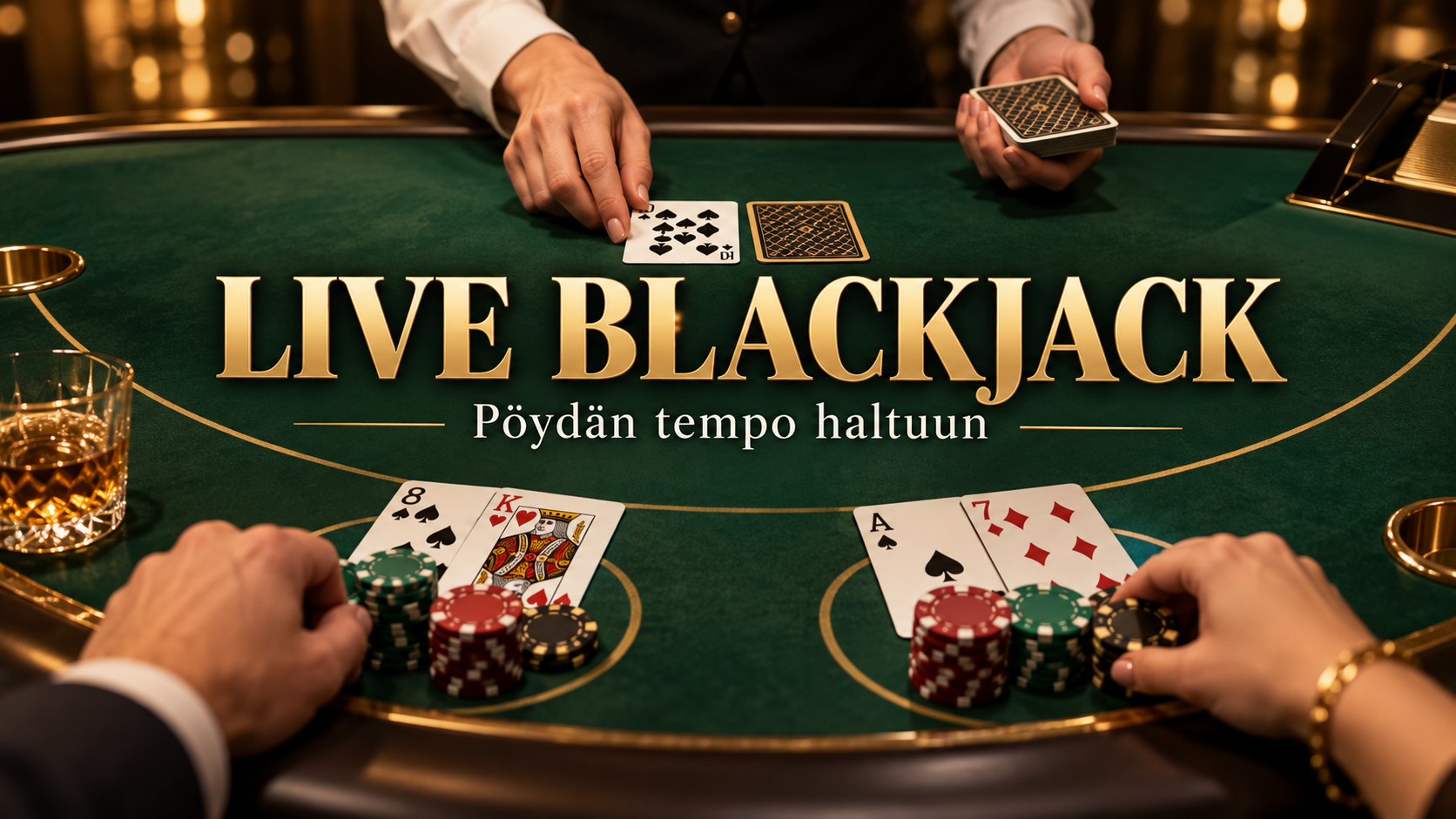Live blackjack: näin valitset pöydän ja seuraat kierroksen tahtia