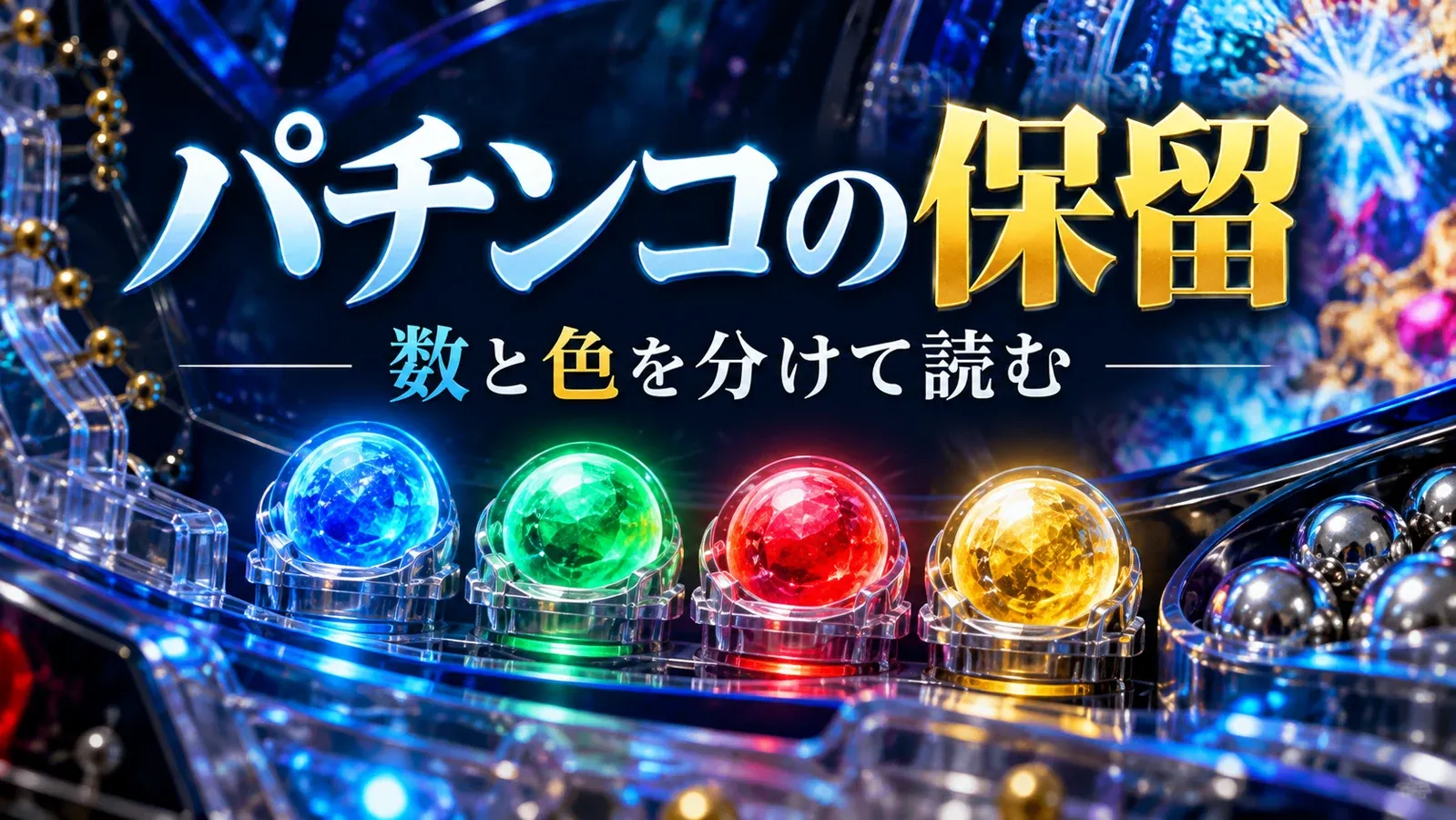 保留の個数と色の違いを示す日本語の解説画像