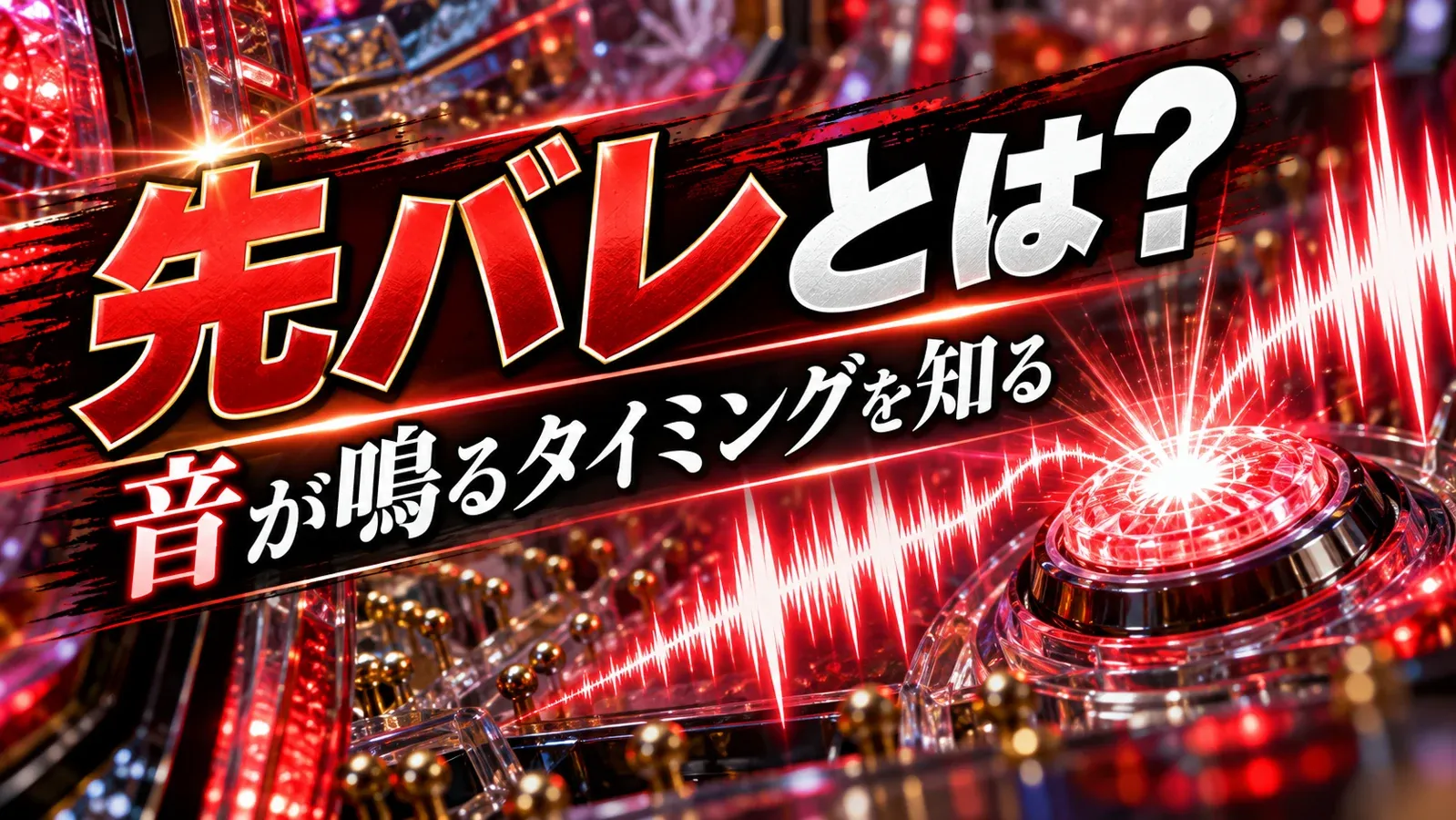 先バレの音と発光のタイミングを表す解説ヘッダー