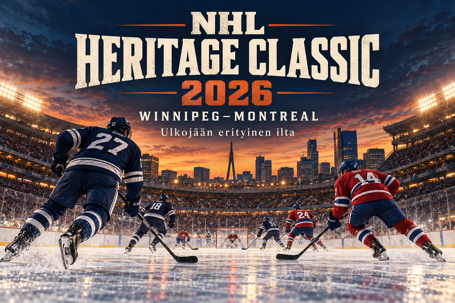 NHL Heritage Classic 2026: Winnipeg–Montreal ja ulkojään muuttuva tuntuma