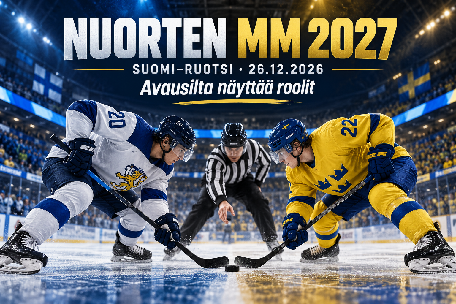 Nuorten MM 2027: Suomi–Ruotsi-avaus koettelee vaihtojen yhteistä rytmiä