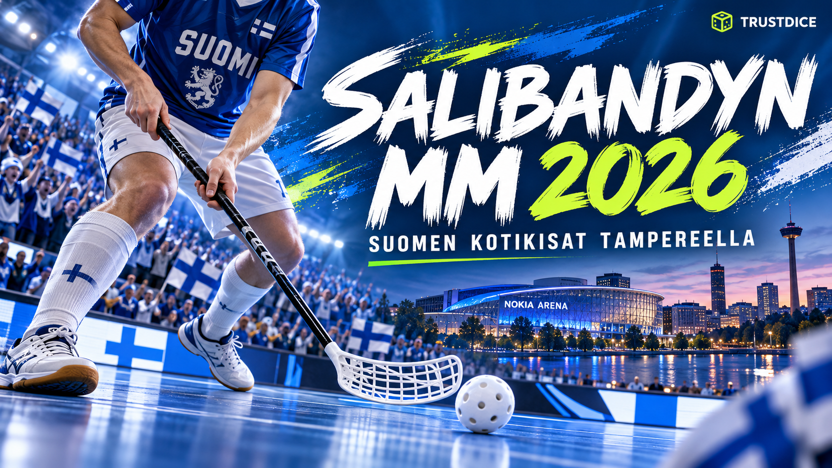 Salibandyn MM-kisat 2026 Tampereella: Suomen reitti alkaa Hakametsästä