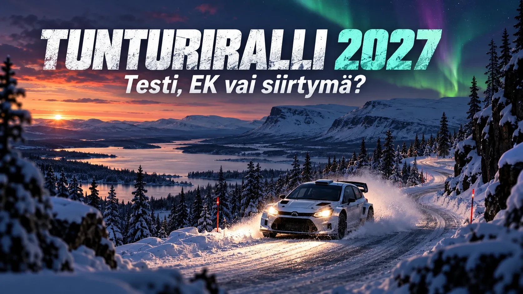 Tunturiralli 2027: toimituksellinen urheilukuvitus.
