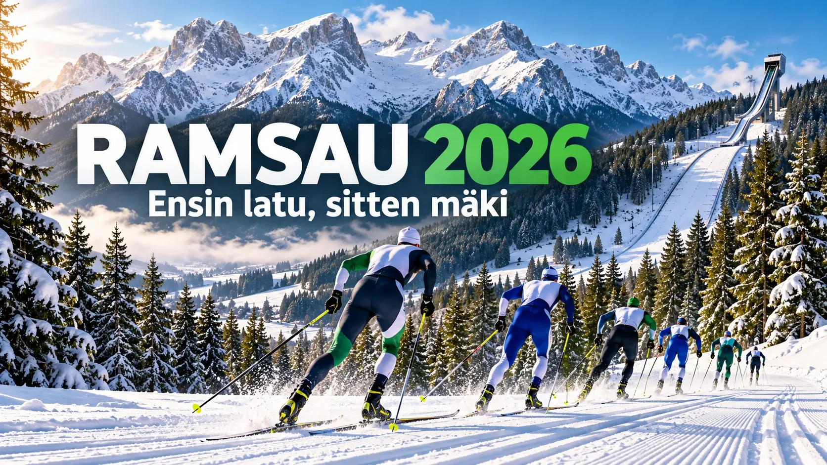 Ramsau 2026: toimituksellinen urheilukuvitus.