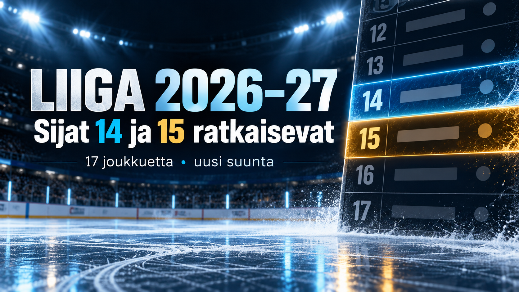 Liigan sarjajärjestelmä 2026–27: miksi sijan 14 ja 15 ero on nyt valtava?