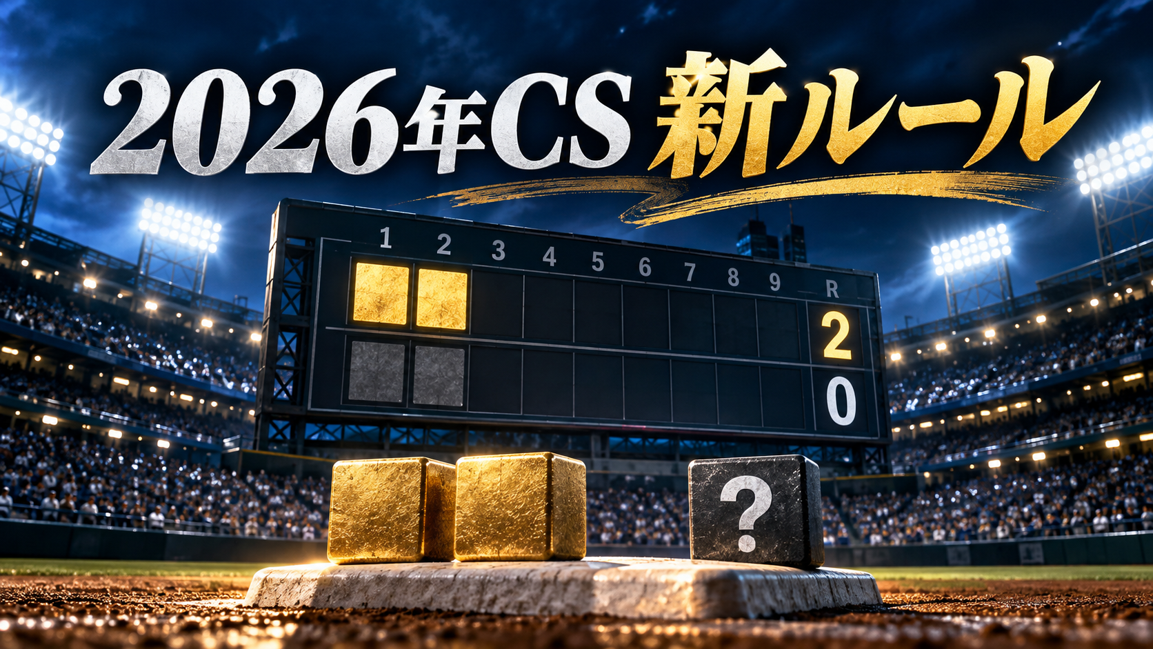 2026年CSファイナルの新ルール|2勝のアドバンテージはいつ付く?