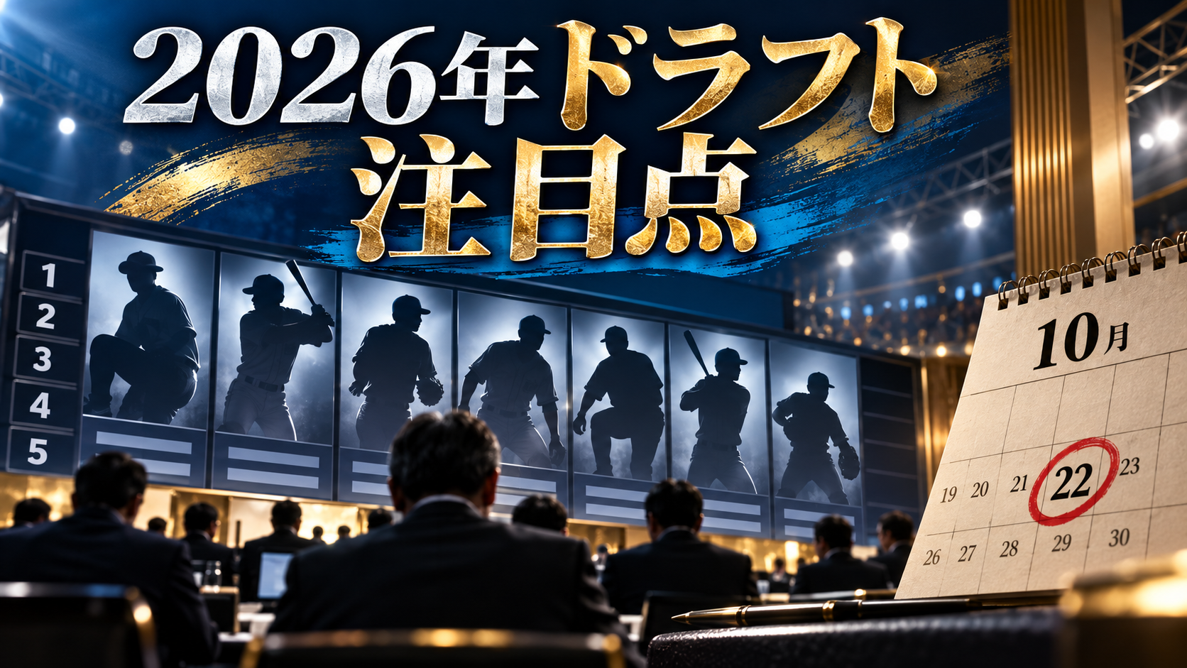 2026年ドラフト会議は10月22日|指名を読む三つの視点