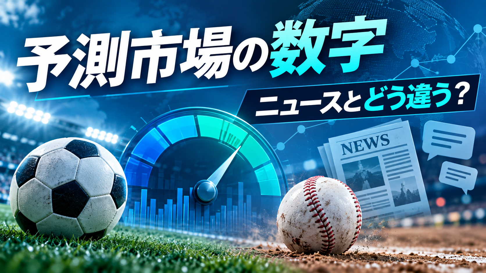 予測市場の数字はニュースとどう違う?秋のスポーツを例に読む